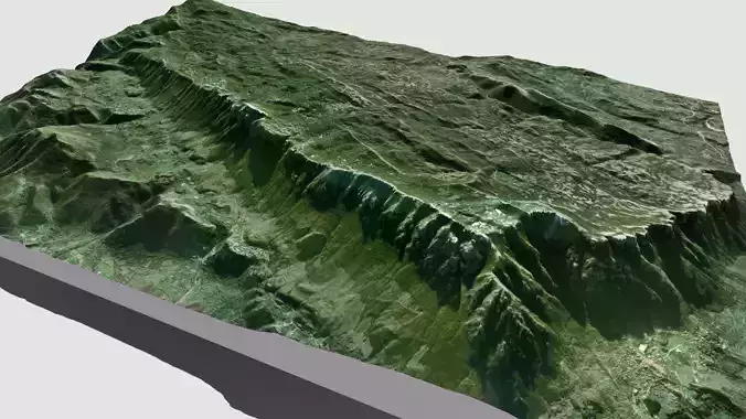 Mountain landscape Panormo Italy