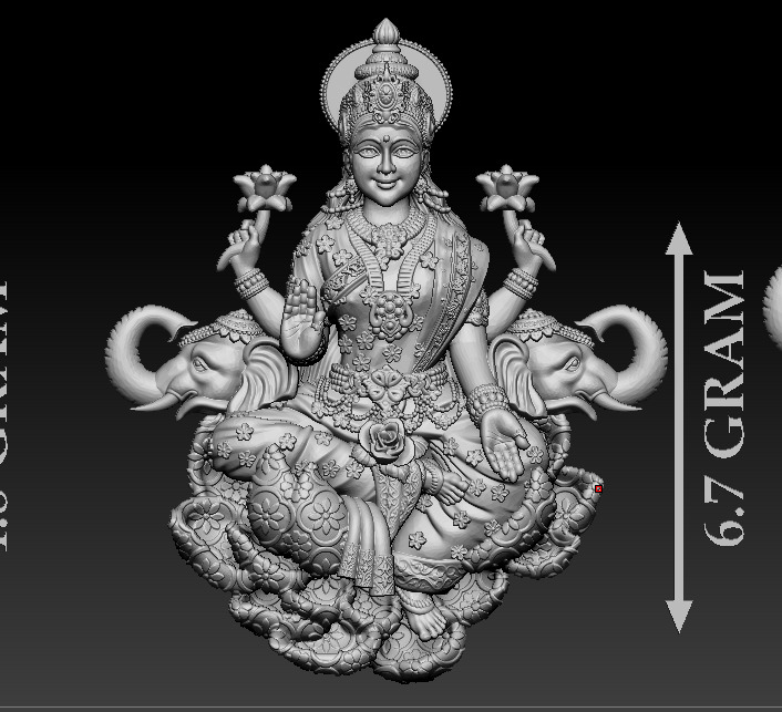 Laxmi Mata 3D print model 3D print model_2