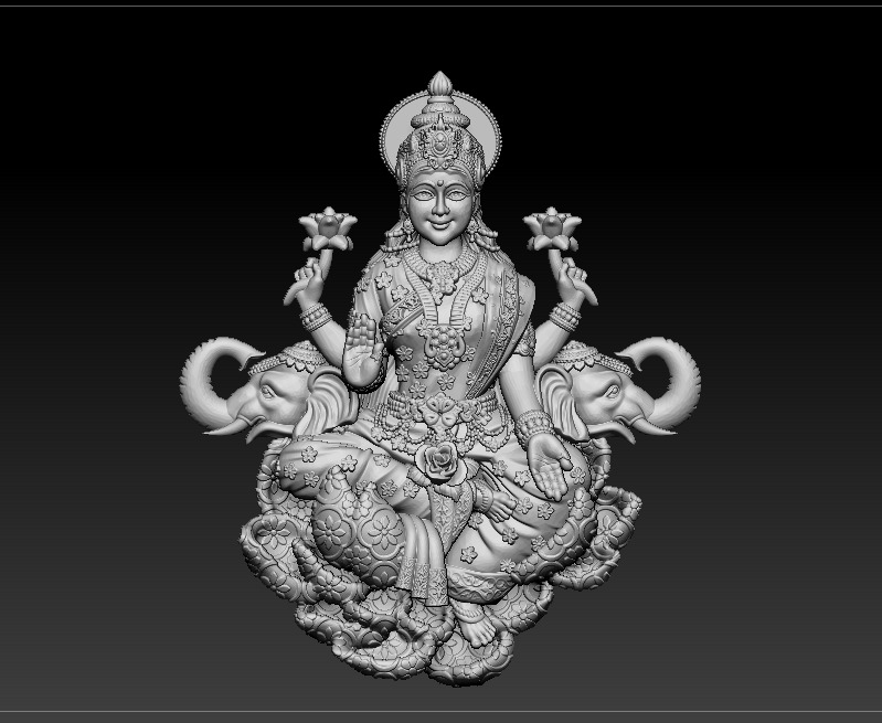 Laxmi Mata 3D print model 3D print model_8