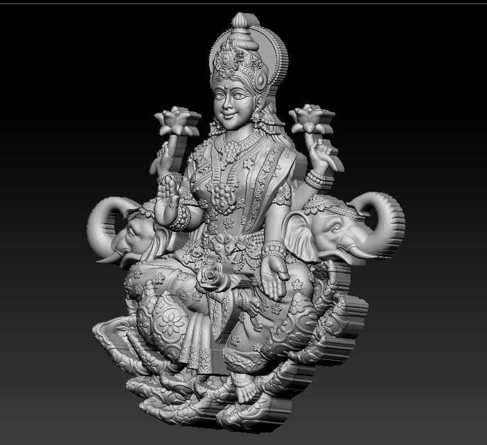 Laxmi Mata 3D print model 3D print model_9