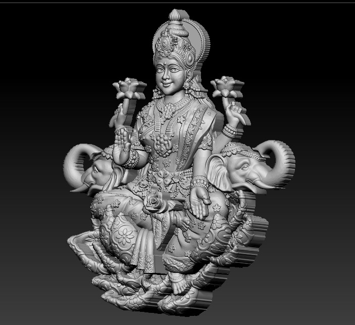 Laxmi Mata 3D print model 3D print model_10