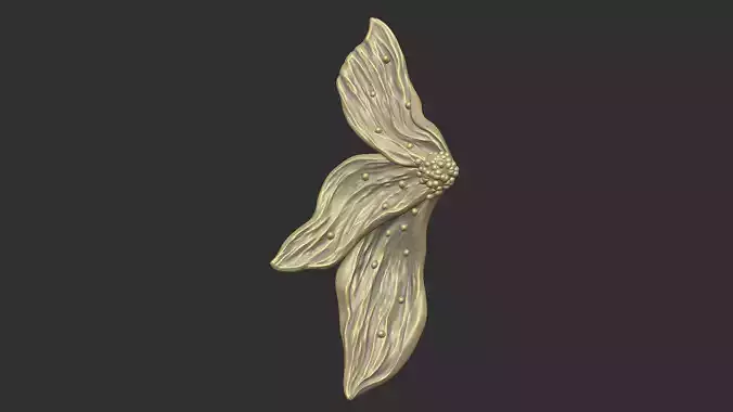 stud design nature hand made love flower 3D print model