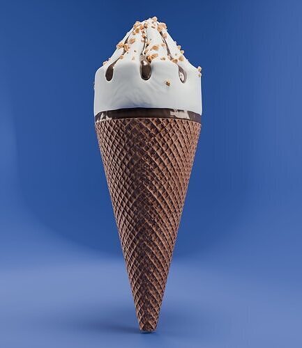 3D model of Ice cream 3D model