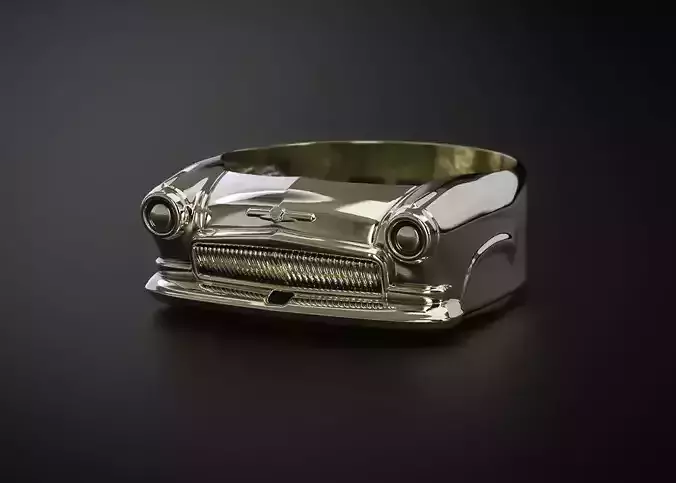 A SIGNET IN THE FORM OF A GAZ 21 CAR 3D print model