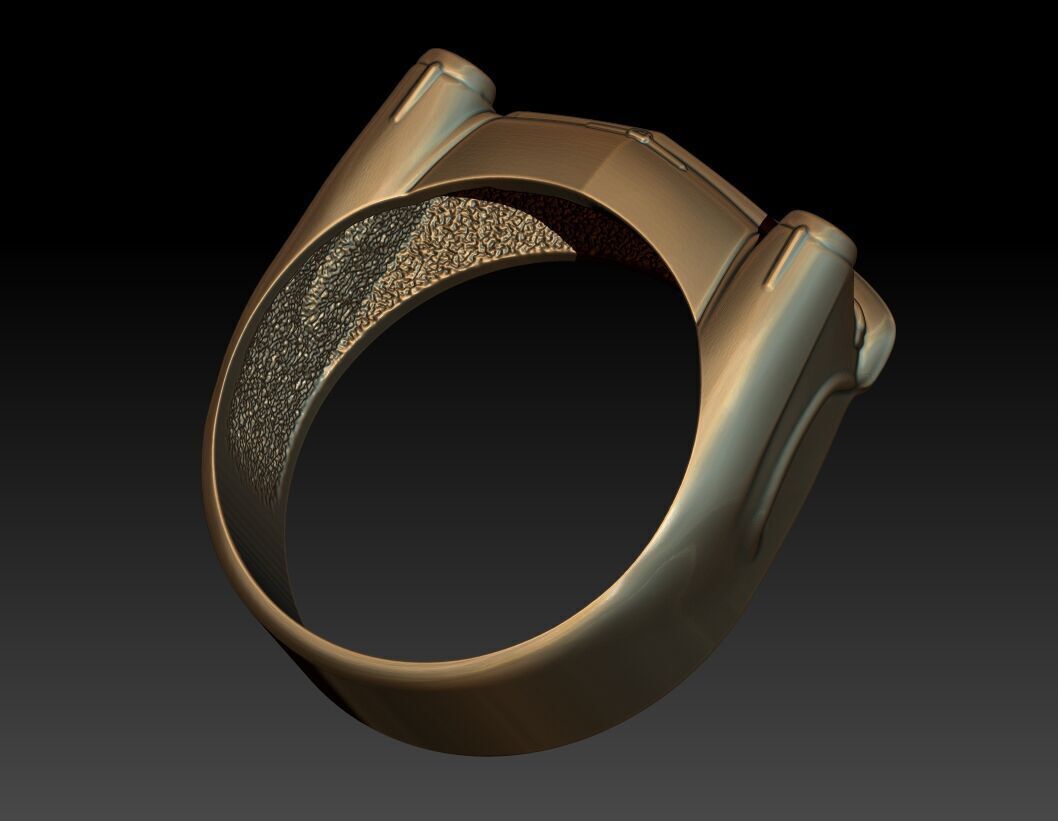 A SIGNET IN THE FORM OF A GAZ 21 CAR 3D print model_5