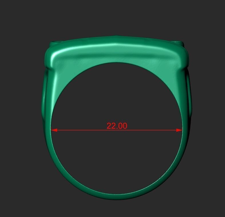 A SIGNET IN THE FORM OF A GAZ 21 CAR 3D print model_2