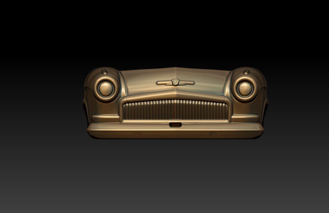 A SIGNET IN THE FORM OF A GAZ 21 CAR 3D print model_7