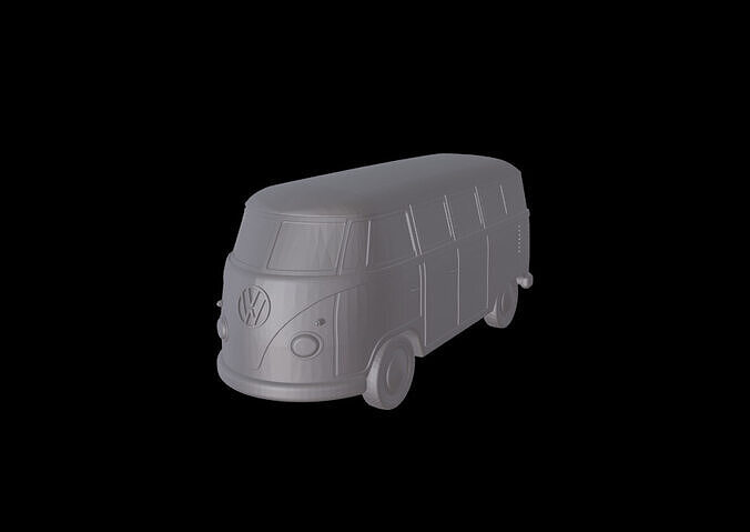 1960 VW MICROBUS 3D print model