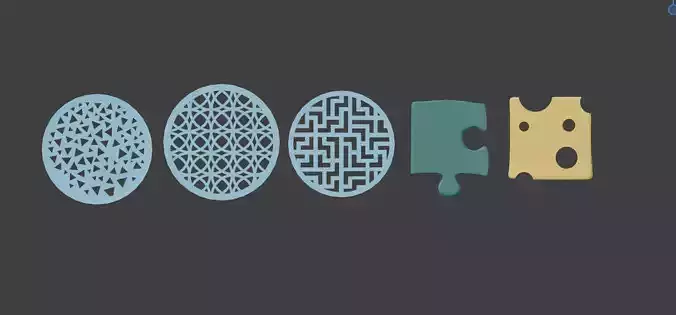 9 coasters stl files