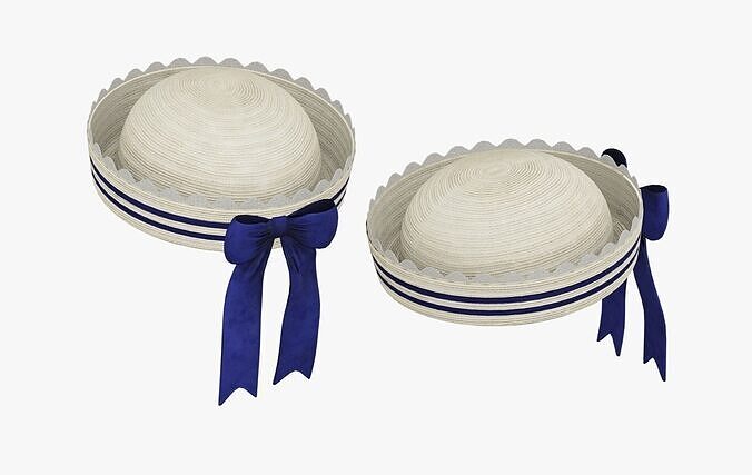 Sailor Hat 3D Model PBR Low-poly 3D model