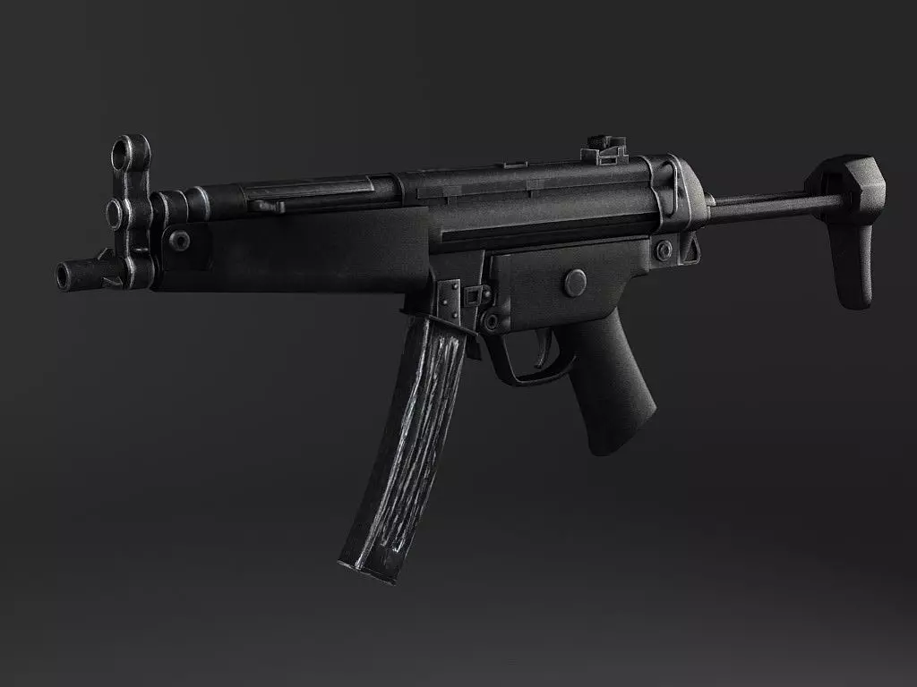 MP5A5 gun 3D model_0