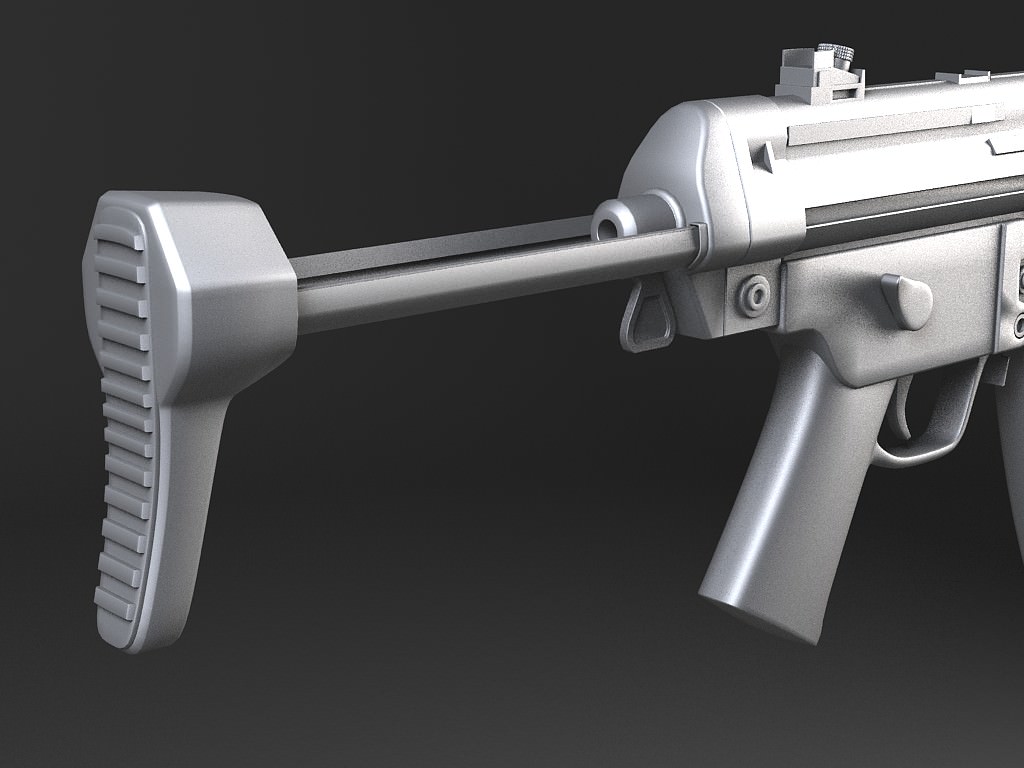MP5A5 gun 3D model_13
