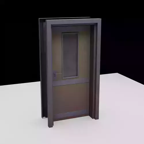 Low Poly Stylized Door Game Ready Asset Low-poly 3D model
