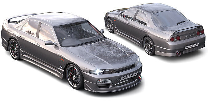 Nissan Skyline Hr 33 4door Blender 3D model
