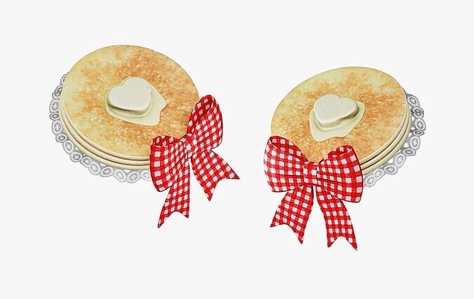Pancake Hat 3D Model Low Poly Low-poly 3D model