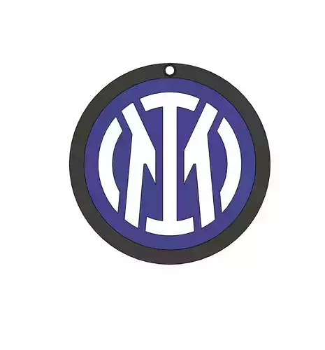 Inter Milan 3D Logo 3D print model