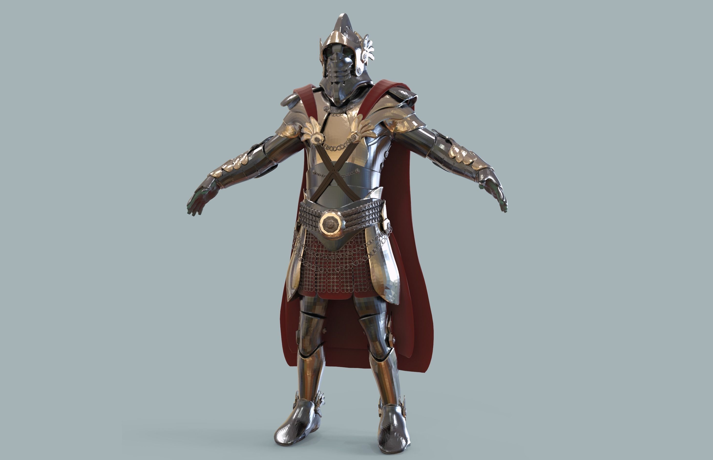 Medieval armour fantasy 3D model