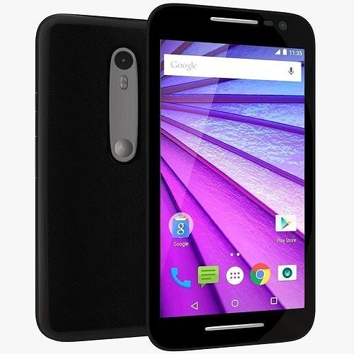 Motorola Moto G 3rd gen Black 3D model