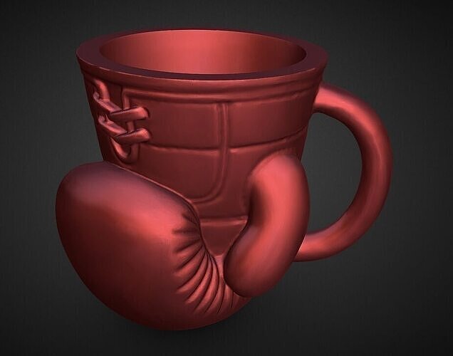 boxing glove cup 3D print model