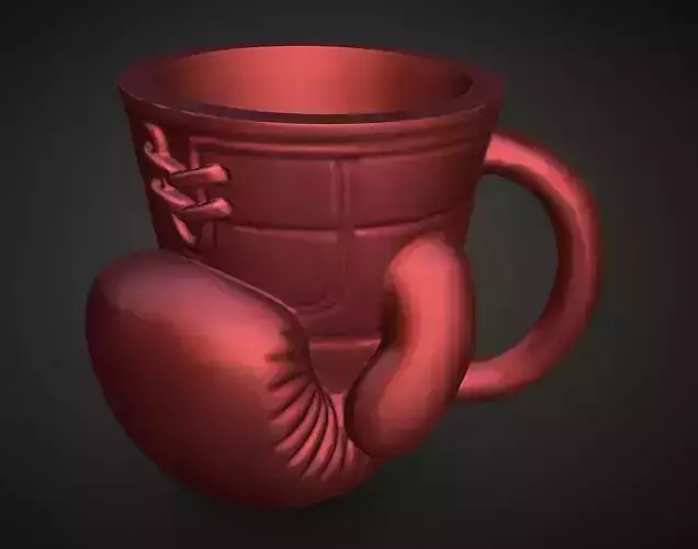 boxing glove cup 3D print model