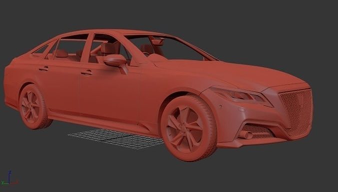 Toyota Crown Mk15 S220 RS Advance 2018 3D print model