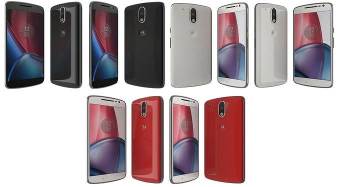 Motorola Moto G4 All Colors 3D model