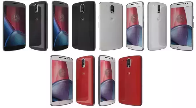 Motorola Moto G4 All Colors 3D model