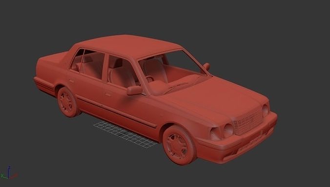 Toyota Crown Comfort S10 1995 3D print model