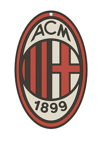 AC Milan 3D Logo 3D print model