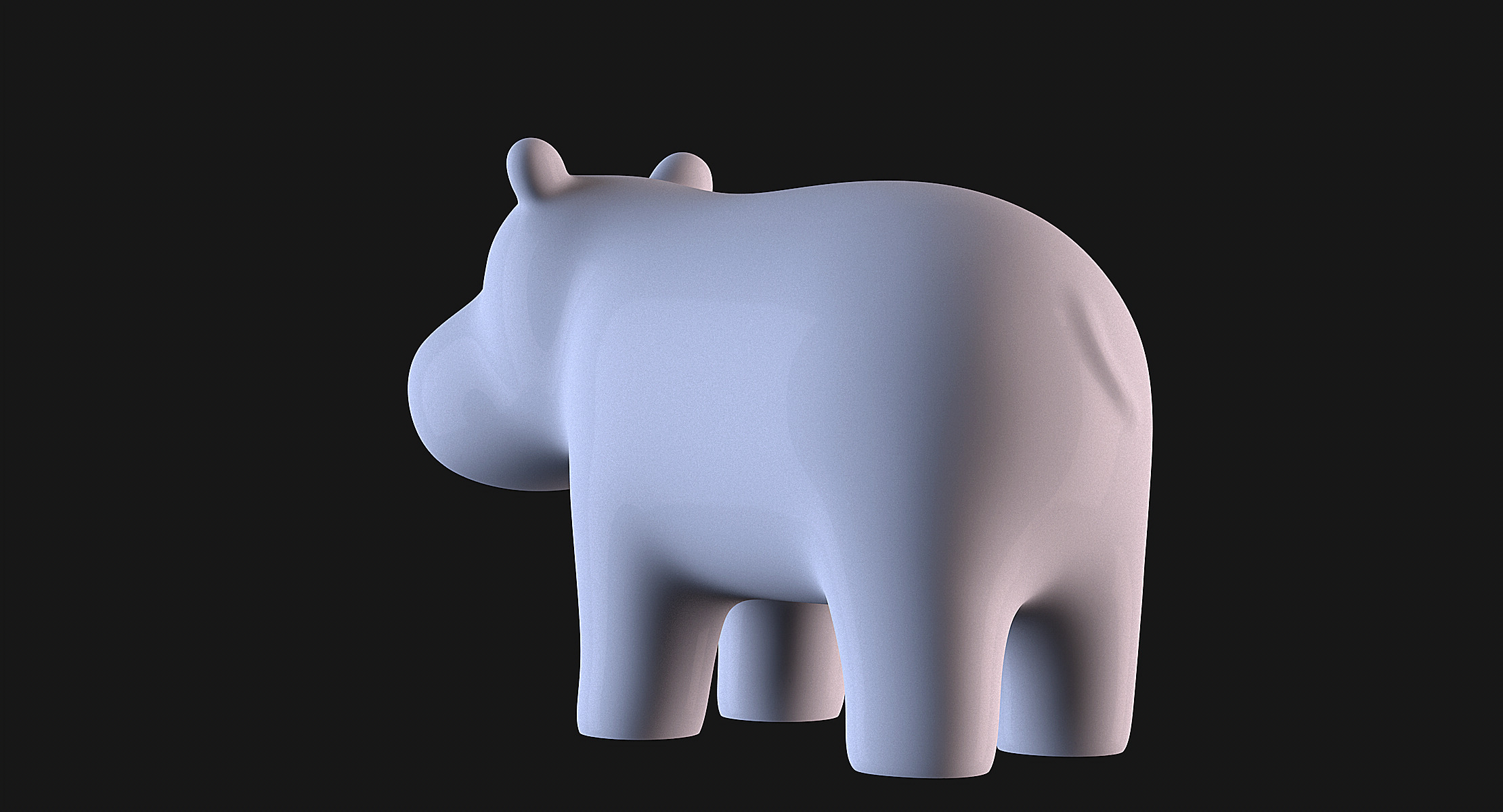 Hippopotamus 3D print model_8