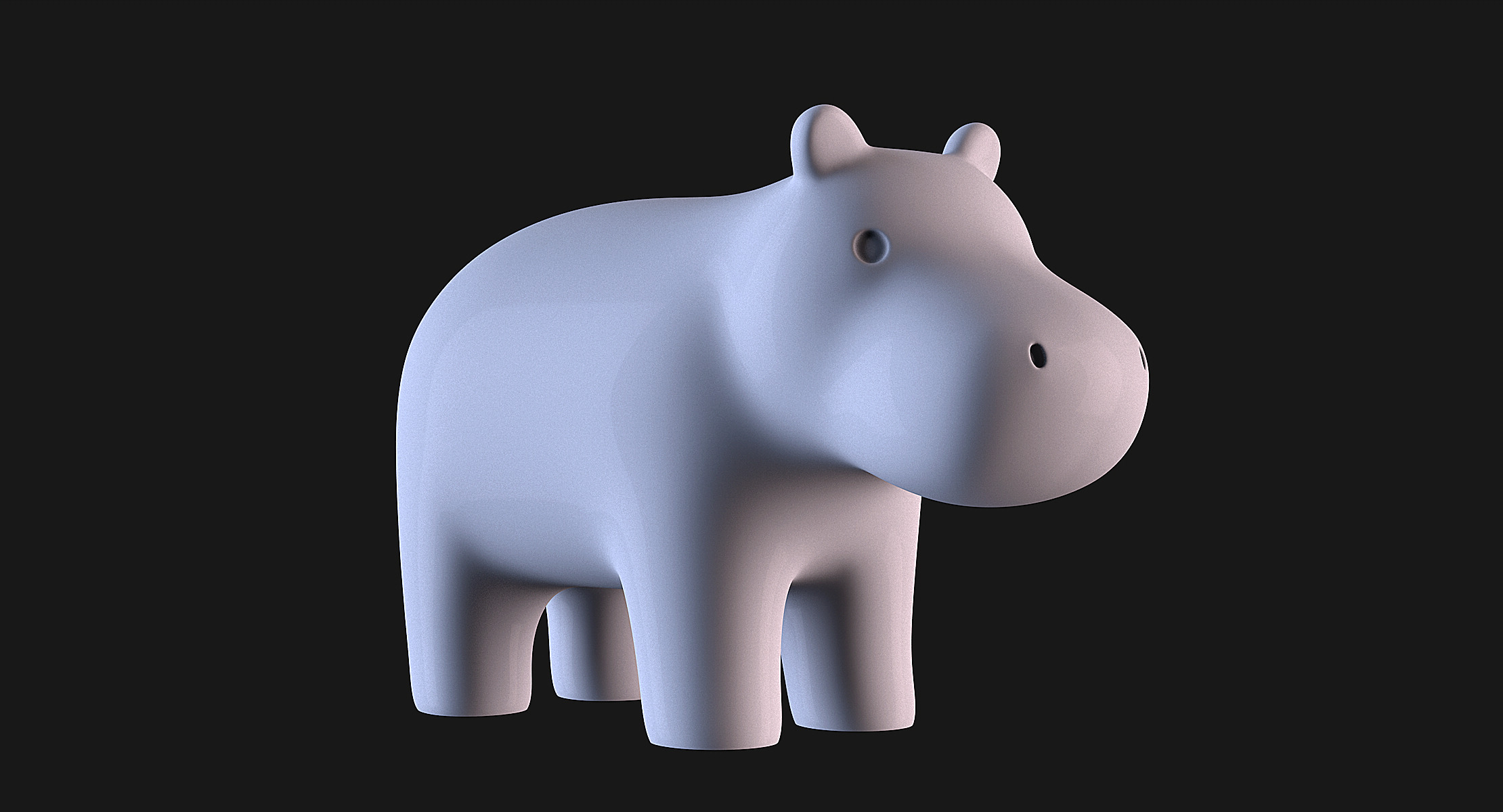 Hippopotamus 3D print model_4