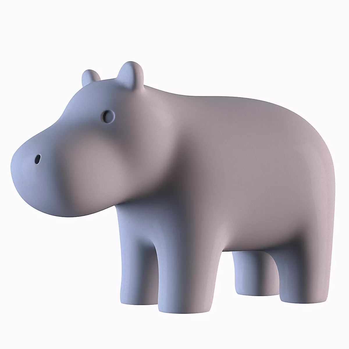 Hippopotamus 3D print model_0