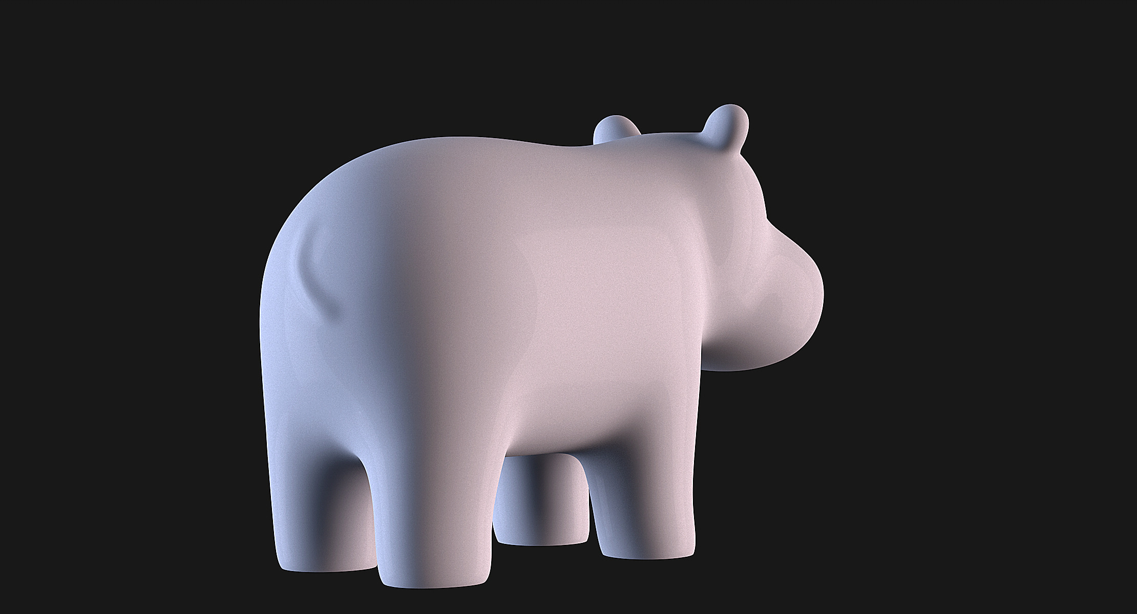 Hippopotamus 3D print model_6