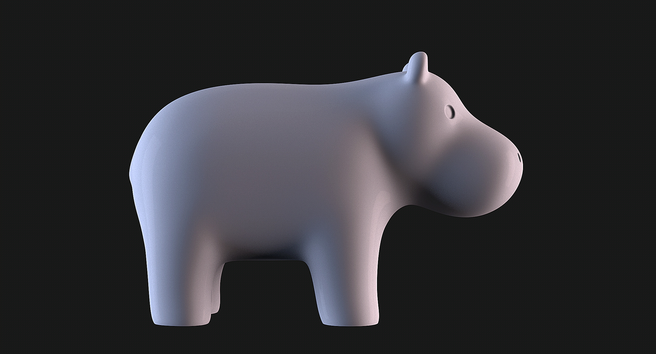 Hippopotamus 3D print model_5