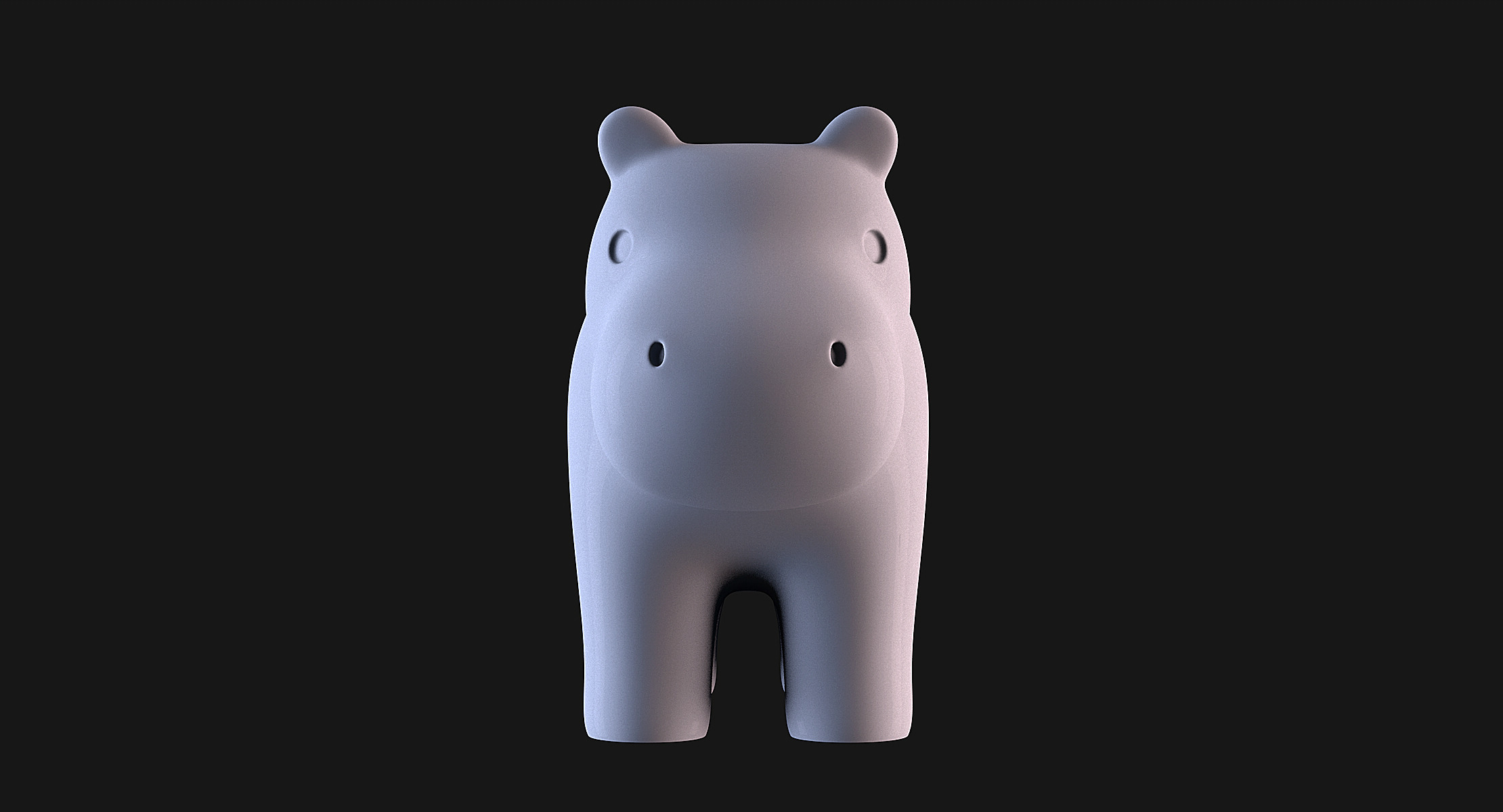 Hippopotamus 3D print model_3