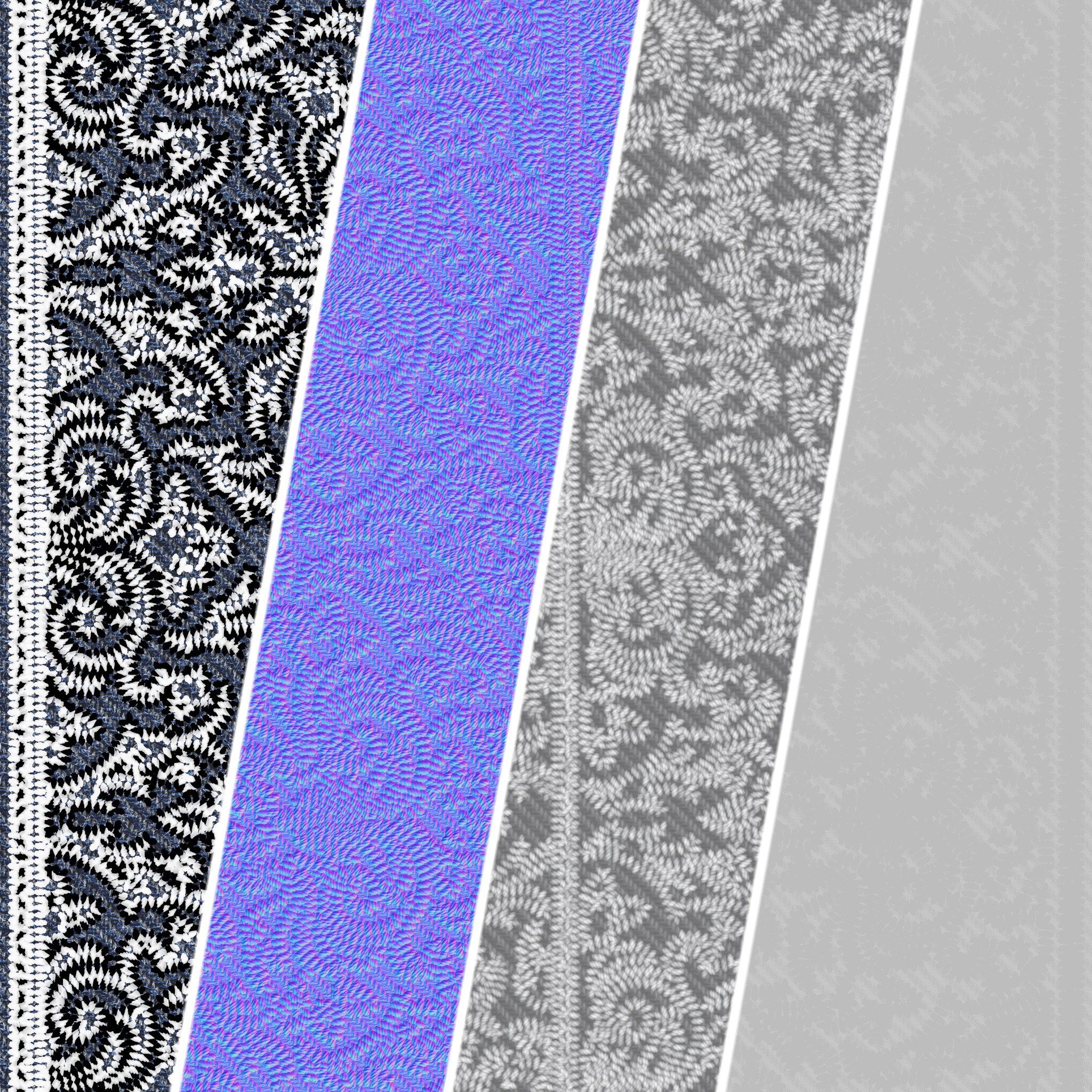 Fabric Materials 44- woven fabric  - Pbr 4k Seamless Texture_2