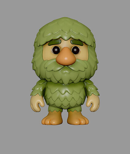 adorable Cute baby Brr  Low-poly 3D model