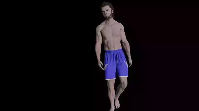Male Sport Shorts 3D Model