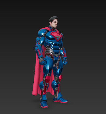 Superman IronMan Fussion Free 3D print model