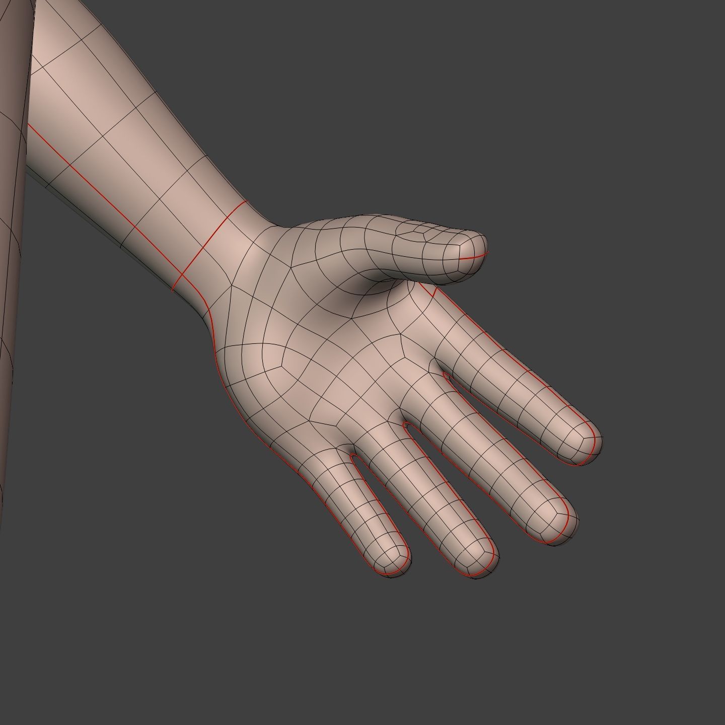 Cartoon Man - Stickman Character - IK and FK Rig - Separate Head Low-poly 3D model_12