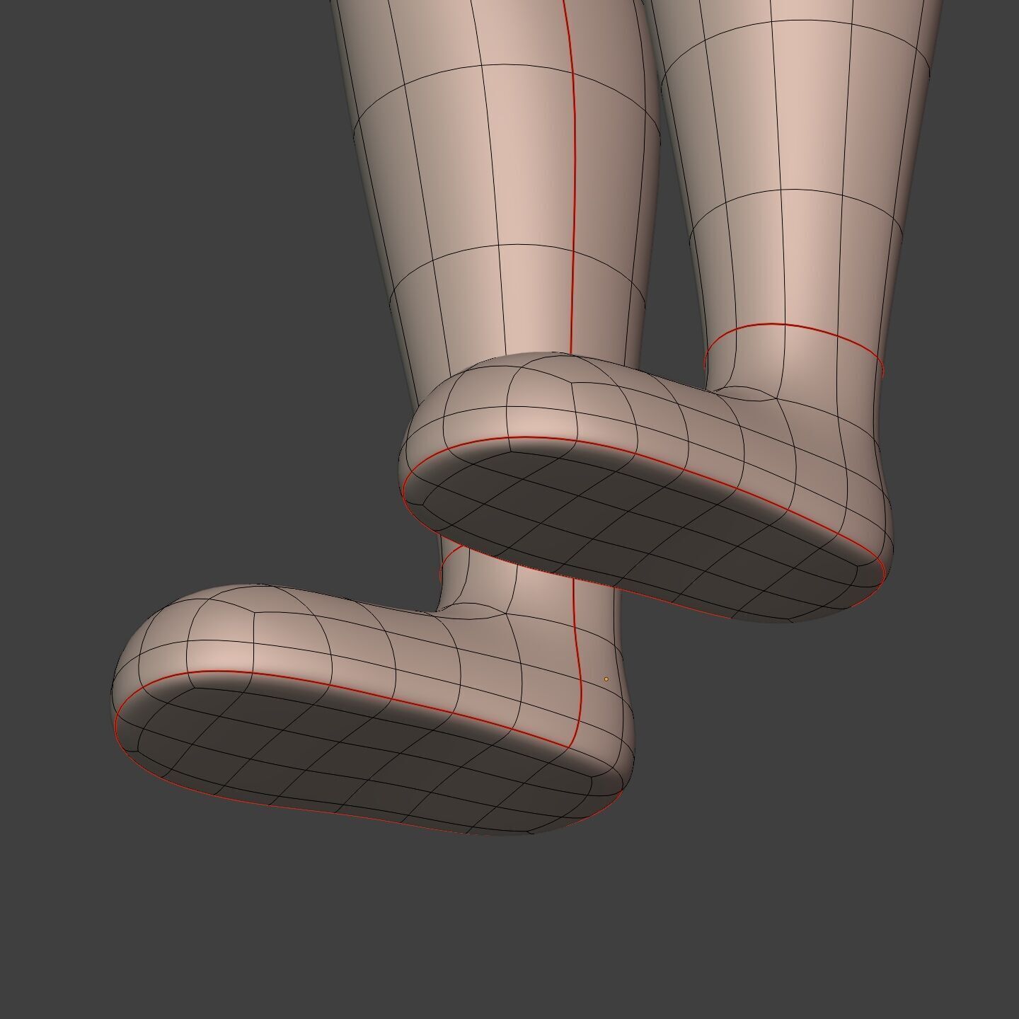 Cartoon Man - Stickman Character - IK and FK Rig - Separate Head Low-poly 3D model_14