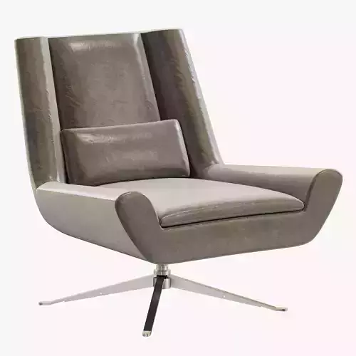 RH Modern Luke Leather Chair 3D model