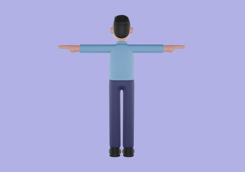 Stylized 3D Male Translator Character - Cartoon Language Expert 3D model_4
