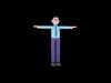 Stylized 3D Male Translator Character - Cartoon Language Expert 3D model_1