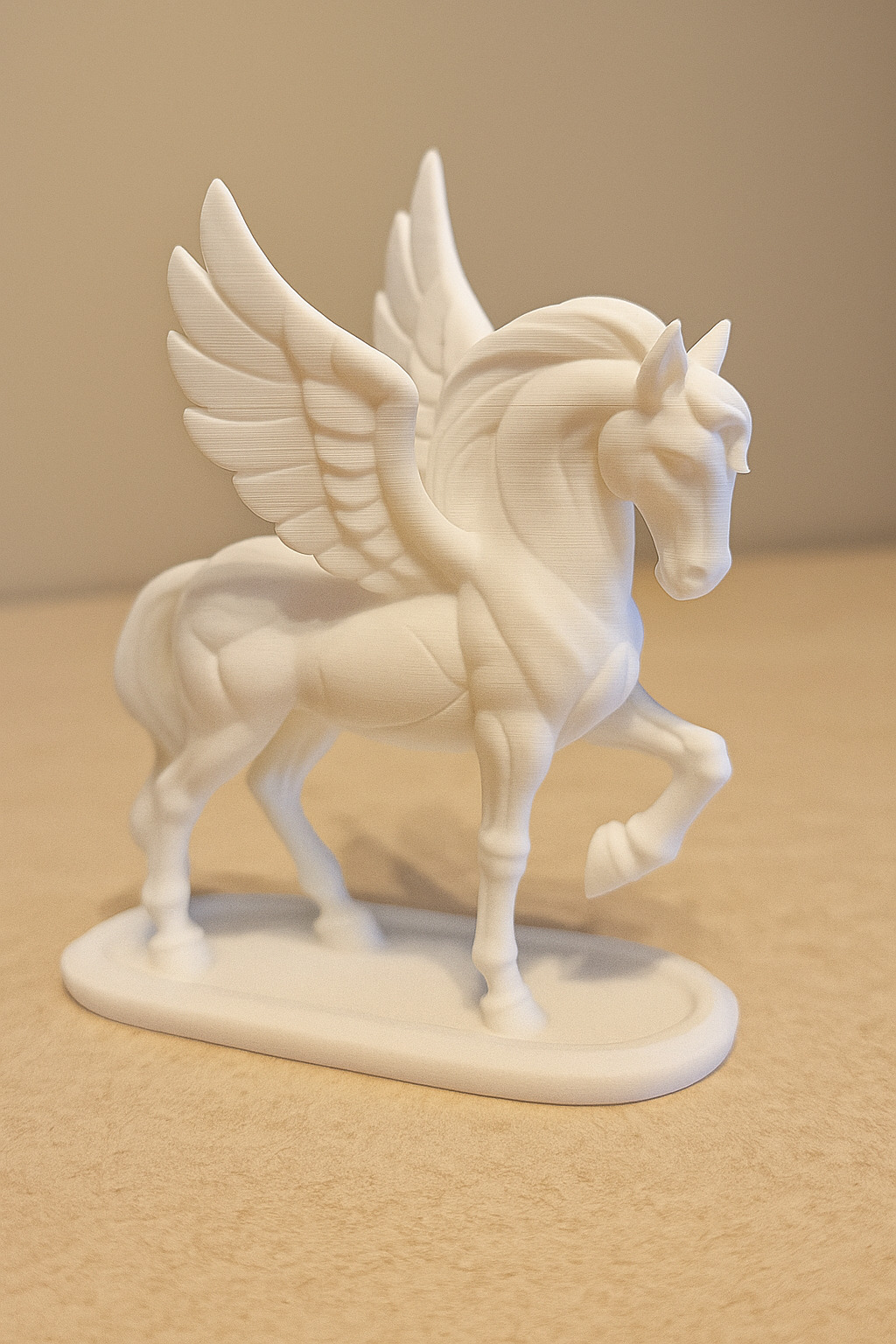 Mystical Pegasus Minimalist Sculpture 3D print model_8