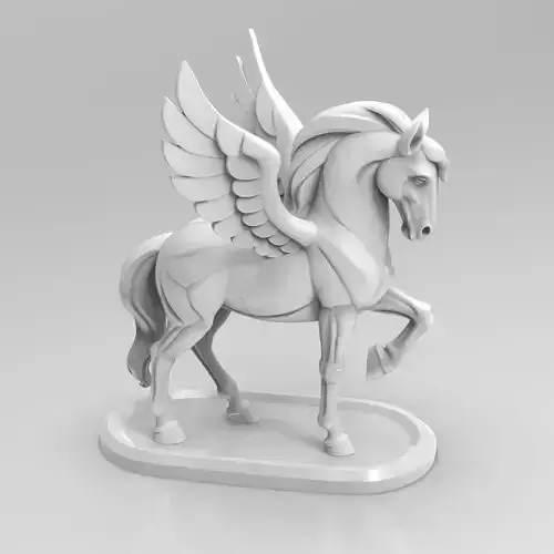 Mystical Pegasus Minimalist Sculpture