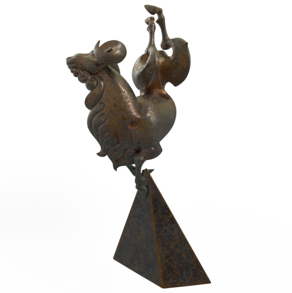 Sheep sculpture 3D model_20