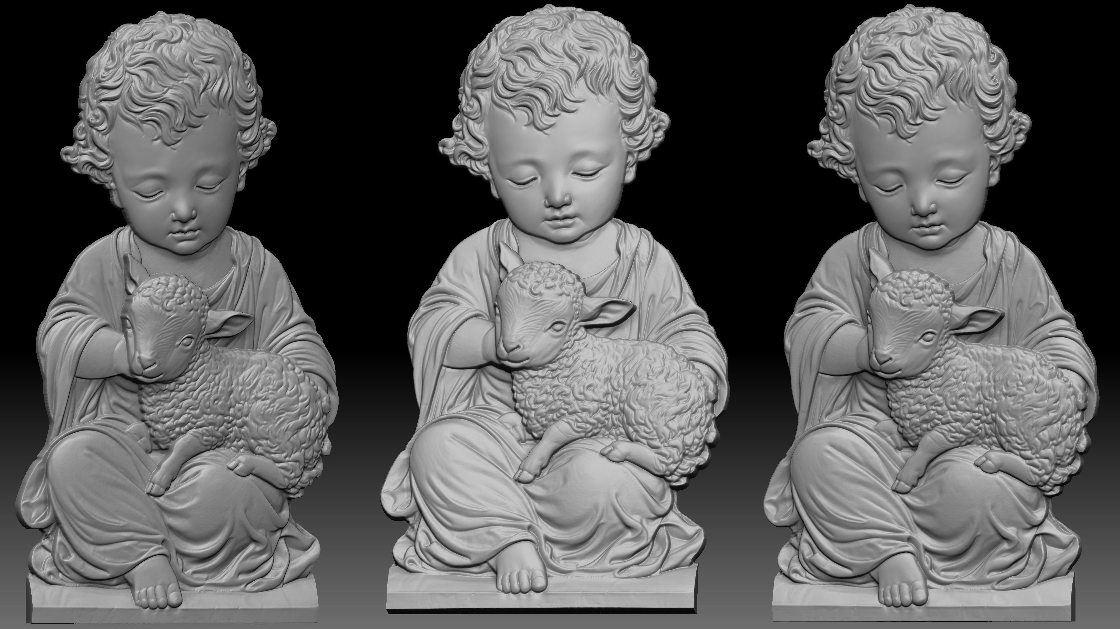 Holy Child Relief  3D print model_1