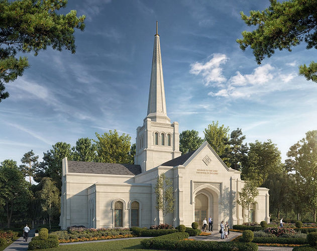 Birmingham England LDS Temple Statue 3D print model