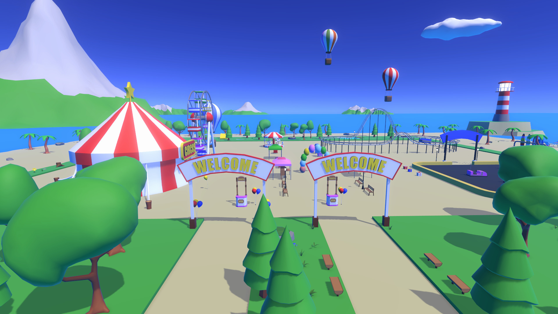 LowPoly Cartoon Island Low-poly 3D model_17